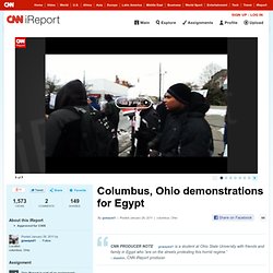 Columbus, Ohio demonstrations for Egypt