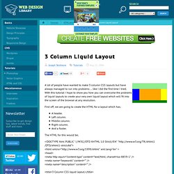 3 Column Liquid Layout
