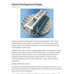Column Packing From Finepac