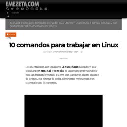 10 comandos para trabajar en Linux