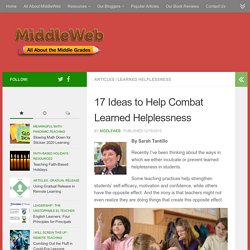 17 Ideas to Help Combat Learned Helplessness
