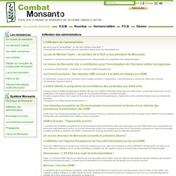 Combat Monsanto - Pour que le monde de Monsanto ne devienne jamais le nôtre