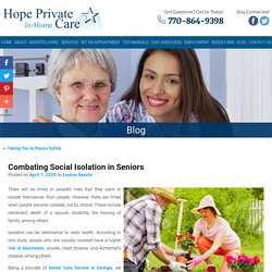 Combating Social Isolation in Seniors