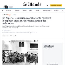 En Algérie, les anciens combattants rejettent le rapport Stora sur la réconciliation des mémoires