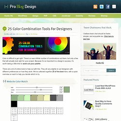 25 Color Combination Tools for Designers