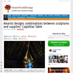 Amarist designs combinations between sculptures and supplies: Cupiditas Table
