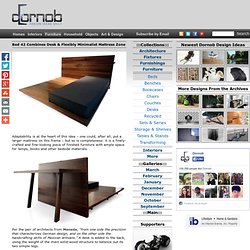 Bed 42 Combines Desk & Flexibly Minimalist Mattress Zone