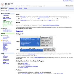 minify - Project Hosting on Google Code