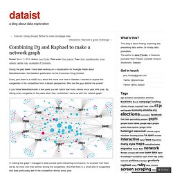 Combining D3 and Raphael to make a network graph « dataist