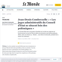 Jean-Denis Combrexelle : « Les juges administratifs du Conseil d’Etat se situent loin des polémiques »