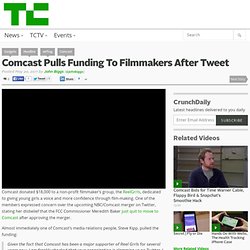 Comcast Pulls Funding To Filmmakers After Tweet