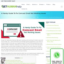 Comcast Email Not Working on iPhone, Mac, Android Outlook