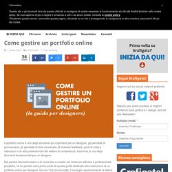 Come gestire un portfolio online