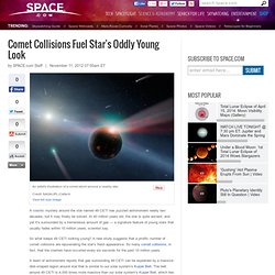 Comet Collisions Fuel Star's Oddly Young Look
