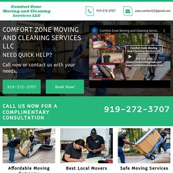 Comfort Zone Moving, affordable moving company Chapel Hill NC