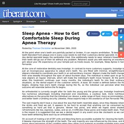 Sleep Apnea - How to Get Comfortable Sleep During Apnea Therapy