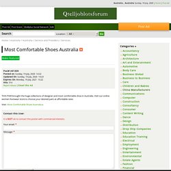 Most Comfortable Shoes Australia