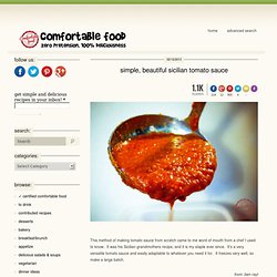 simple, beautiful sicicilian tomato sauce