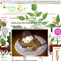 Vegan & Gluten Free Avocado Chocolate Pudding Pie