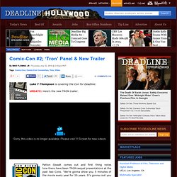 Tron’ Panel & New Trailer –Comic-Con