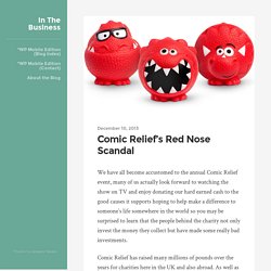 Comic Relief’s Red Nose Scandal