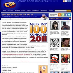 CBR's Top 100 Comics of 2011, #75 - 51