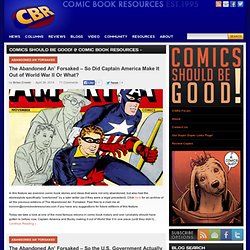 Comics Should Be Good! @ Comic Book Resources