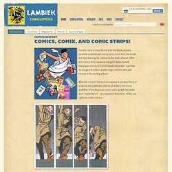 Comics, comix, and comic strips!