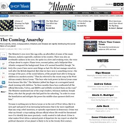 The Coming Anarchy - Robert D. Kaplan