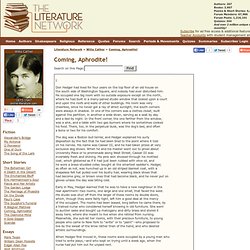 Coming, Aphrodite! by Willa Cather