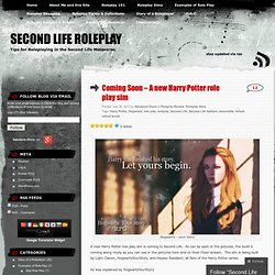 Coming Soon – A new Harry Potter role play sim « Second Life Roleplay