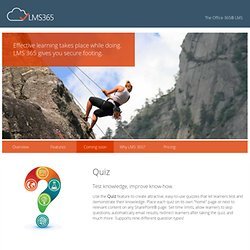 LMS 365 Coming Soon – Quiz and Learning Path for Office 365 - LMS 365