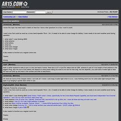 comm box questions - AR15.Com Archive