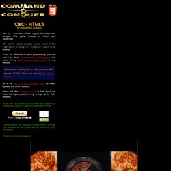 Command and Conquer - Tiberian Dawn - HTML5