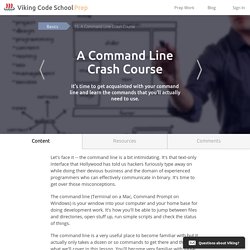 A Command Line Crash Course