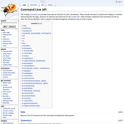 Command Line API - FirebugWiki