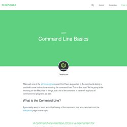 Command Line Basics