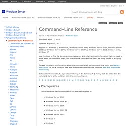Command-Line Reference