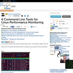 6 Command Line Tools for Linux Performance Monitoring