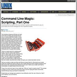 Command Line Magic: Scripting, Part One