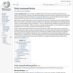 Voice command device