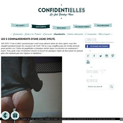 Les 5 commandements d’une ligne svelte.