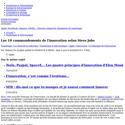 Les 10 commandements de l'innovation selon Steve Jobs