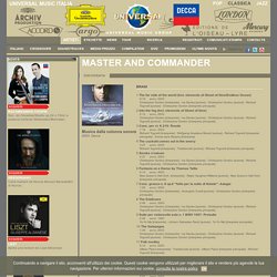 Master and Commander Musica dalla colonna sonora - Universal Music Classica - Album, cd