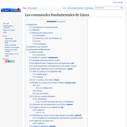 Les commandes fondamentales de Linux - Linux France