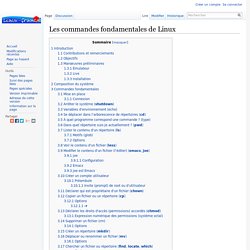 Les commandes fondamentales de Linux — Linux France