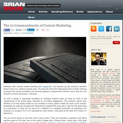The 10 Commandments of Content Marketing