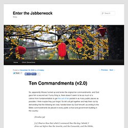 Ten Commandments (v2.0)