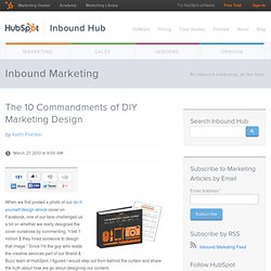 The 10 Commandments of DIY Marketing Design