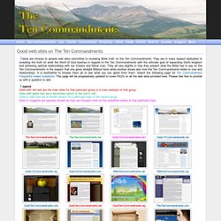 The Ten Commandments - Thumbnail Links
